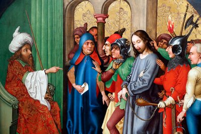 Jesús es condenado por el Sanedrín de Martin Schongauer